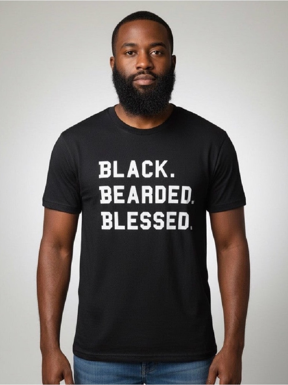 Bold statement tee-black - Picture 2 of 2